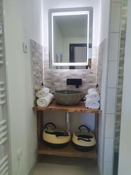 -Garrigue- Face A La Cite Medievale Studio Terrasse Classe 4☆ Каркасон Екстериор снимка
