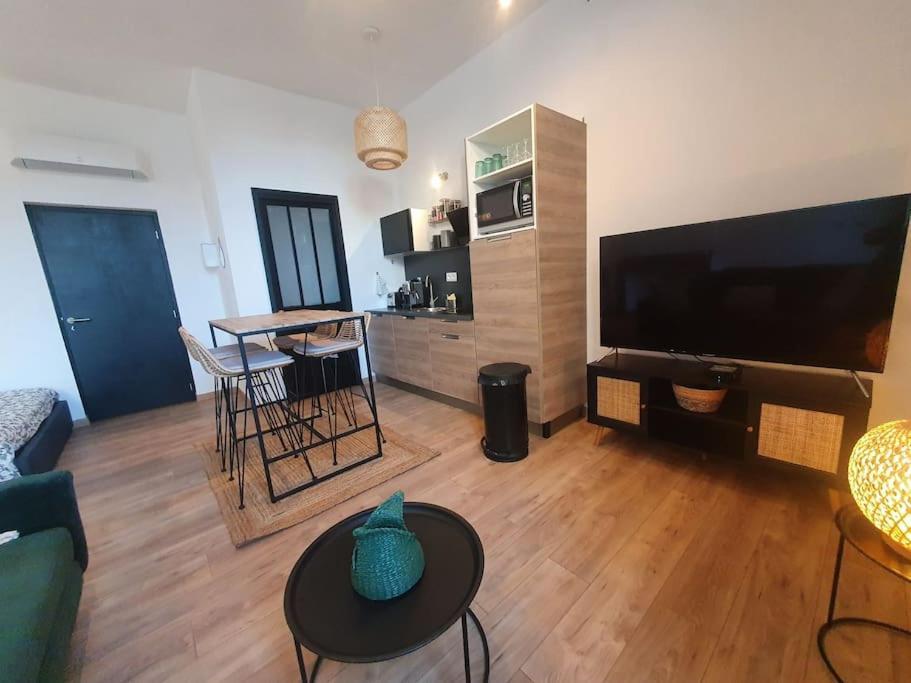 -Garrigue- Face A La Cite Medievale Studio Terrasse Classe 4☆ Каркасон Екстериор снимка